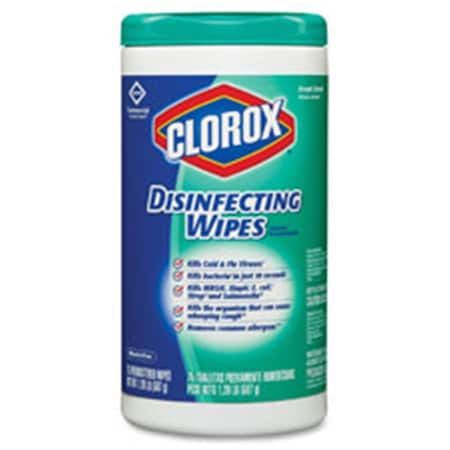 Clorox Clorox CLO15949CT Large Canister Disinfecting Wipes Fresh Scent; 6 Per Carton CLO15949CT